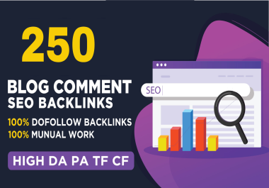 I will manually create 250 dofollow blog comments SEO backlinks