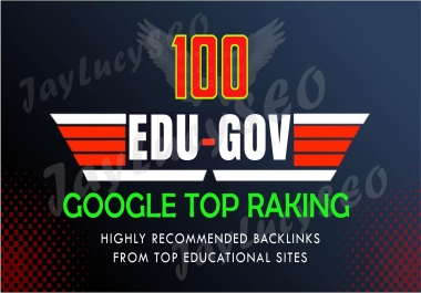 Boost Ranking 50+ high authority Edu Gov Backlinks SEO service link building