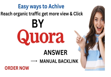 I will post question & answers to build organic traffic with powerful backlink