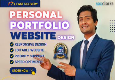 I will Design and Develop Your Personal Portfolio Resume website