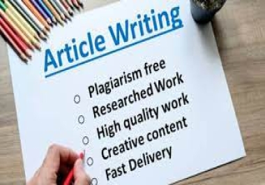 Fast,  accurate and entertaining articles or blogs at any word length