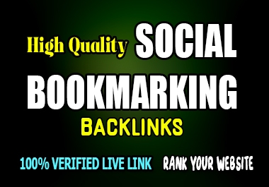 I will create 200 social bookmarking backlink for rank your website