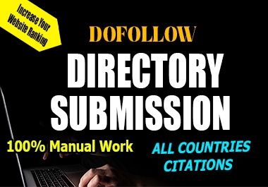 I will create high quality 200 directory submission backlinks manually