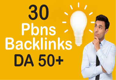 GET 30 Premium Quality PBN Permanent Backlinks Dofollow DA 50+