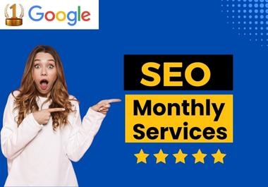 I will do big complete monthly SEO service for google ranking
