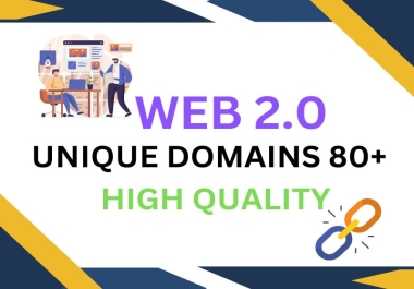 I will manually create 60 web 2 0 backlinks to high da sites