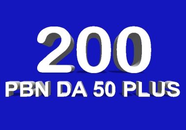 200 Premium Dofollow PBN Links Powerful Niche Relevant DA 50+100 Unique Hand written content