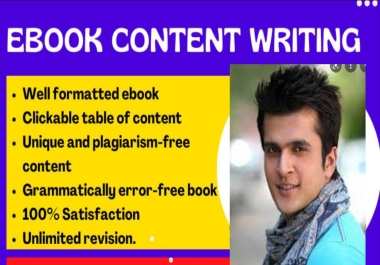 Write your ebook on any topic you need