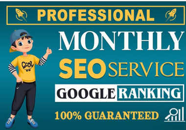 I will do 300 Backlinks white hat monthly SEO service for google 1st ranking