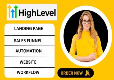 I will gohighlevel website gohighlevel landing page and sales funnel gohighlevel expert