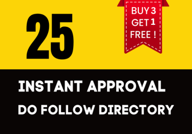 25 Do Follow Directory Submission Instant Approve Live Links