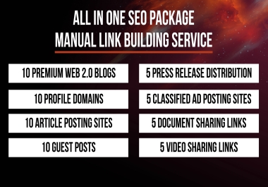 Rank Google on 1st Page By All In One Manual Linkbuilding Service