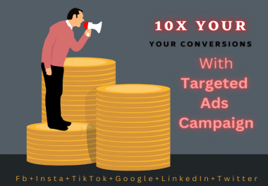 I'll be your ads Campaign manager to run high converting campaigns Facebok+Google+insta
