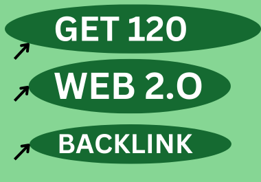 Perfect 120 High Quality web2.0 backlink Properties Package SEO rankings 