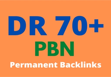 5 PBN homepage dofollow backlinks with DR 70 plus