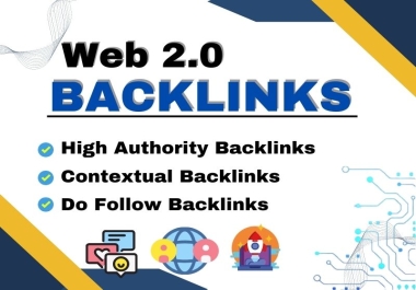 I will do 60 dofollow web 2 0 backlinks to high DA PA websites