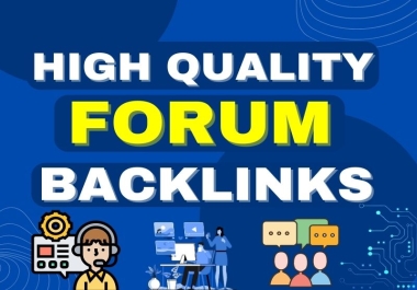 I will do 70 unique forum posting dofollow SEO backlinks