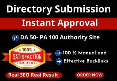 Instant Approve Manual 200+ Directory Submissions
