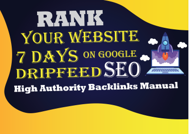 I will rank your website on Google with a dripfeed over 7 days
