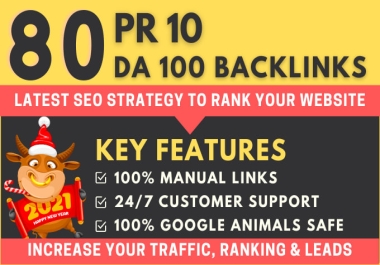 80 Powerful Unique Domain On High Authority Dofollow Backlinks