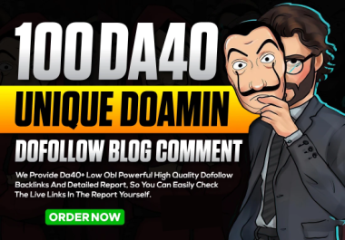 Get 100 high authority unique domain dofollow blog comments