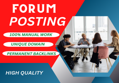 I will provide 70 forum posting backlinks to high da pa websites