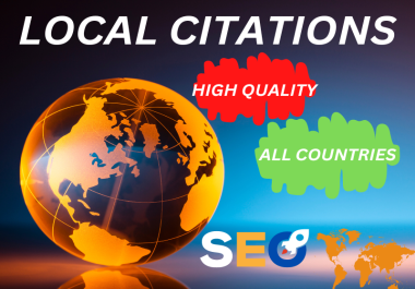 I will do 70 top live local citations for any country