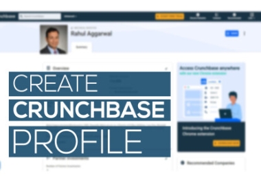 I will create standard Crunchbase profile for Personal and Business