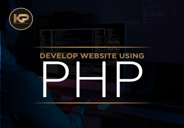 Website development using PHP,  Custom PHP website,  Pph website development