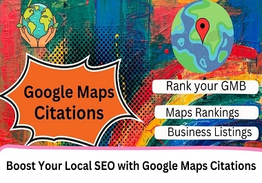 3200 Google map citation,  50 link building for local seo service,  GMB listing
