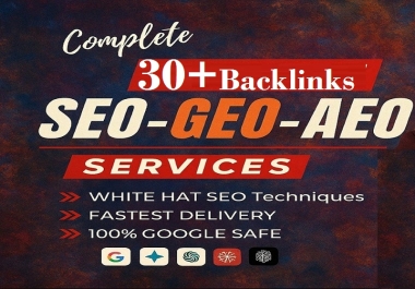 Rank Your Website on AI with Answer Engine Optimization and High Quality 30+Diversified Backlinks