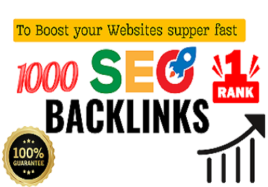 I will do you backlinks and seo 1000 link building service to boost your organic traffic