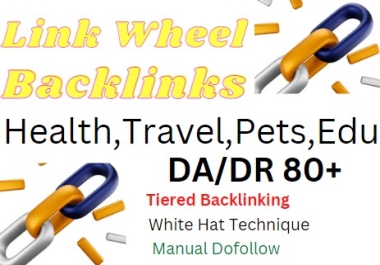 I will do link wheel backlinks & article post to relevant most popular sites