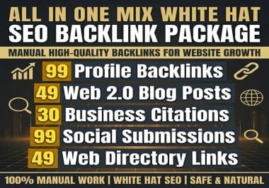 Latest All in One Mix White Hat SEO Backlink Package