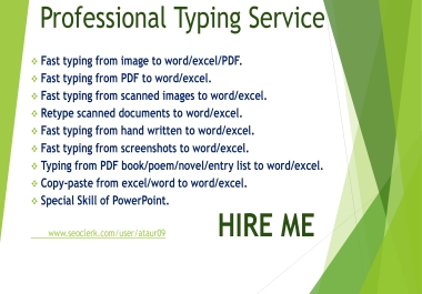 Proficient abstained composing position,  retype checked documents