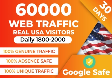 I will do real visitors targeted web traffic for your website