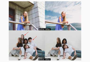 I will add or remove objects,  people and do any photo editing