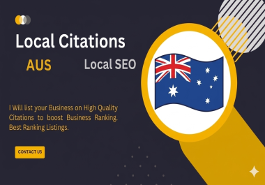 I Will do Top 50 Australian Local SEO Citations for Boosting Your Business's Online Visibility