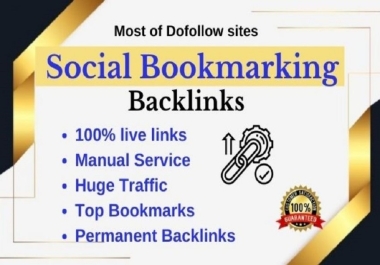 I Will do Top 60 Social Bookmarking Backlinks For Your Website Ranking
