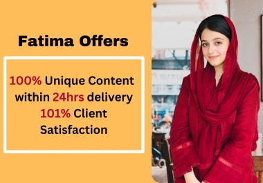 I will Provide SEO optimized Articles Within 24 hours