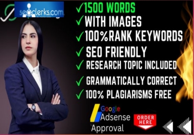 I Will Write 10 Post 1500-Word SEO Friendly Articles / Blog Posts With Images