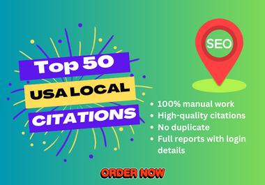I will do 50 local citations for your local business