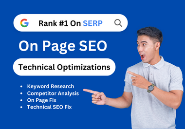 I will do On page and Technical SEO optimizations for your website