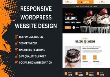 I will Design A Professional Responsive Wordpress Website