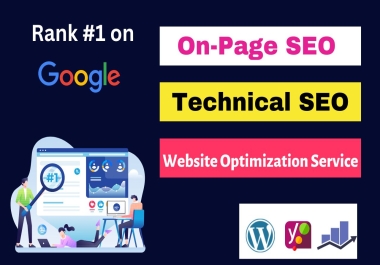 I will do website on page SEO and technical optimization service of wordpress sites