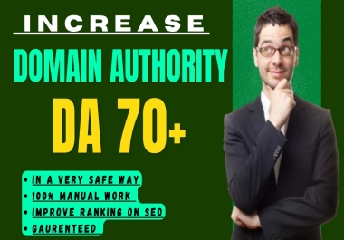 Increase your website MOZ DA 40+ Permanent Domain Authority using SEO backlines no spams