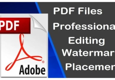 I will remove watermark from you data pages