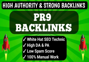 Get Update 2024 Manually 50 PR9 Backlinks DA90+ HQ SEO Backlinks