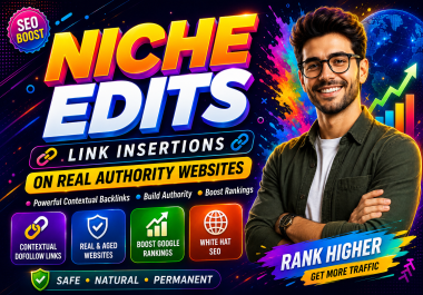 Get 10 Premium link insertion,  curated links,  and niche edits through SEO backlinks.