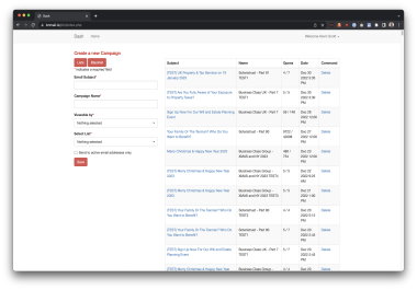 20000 e-mails for Hong Kong,  UK,  USA and Middle East
